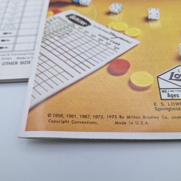 MB Yahtzee Score Pad Sheets 1975 Board Game Replacement Piece Vintage Rules - Picture 3 of 8